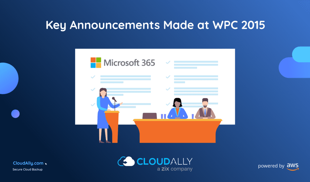 Key Announcements made at WPC 2015 | CloudAlly