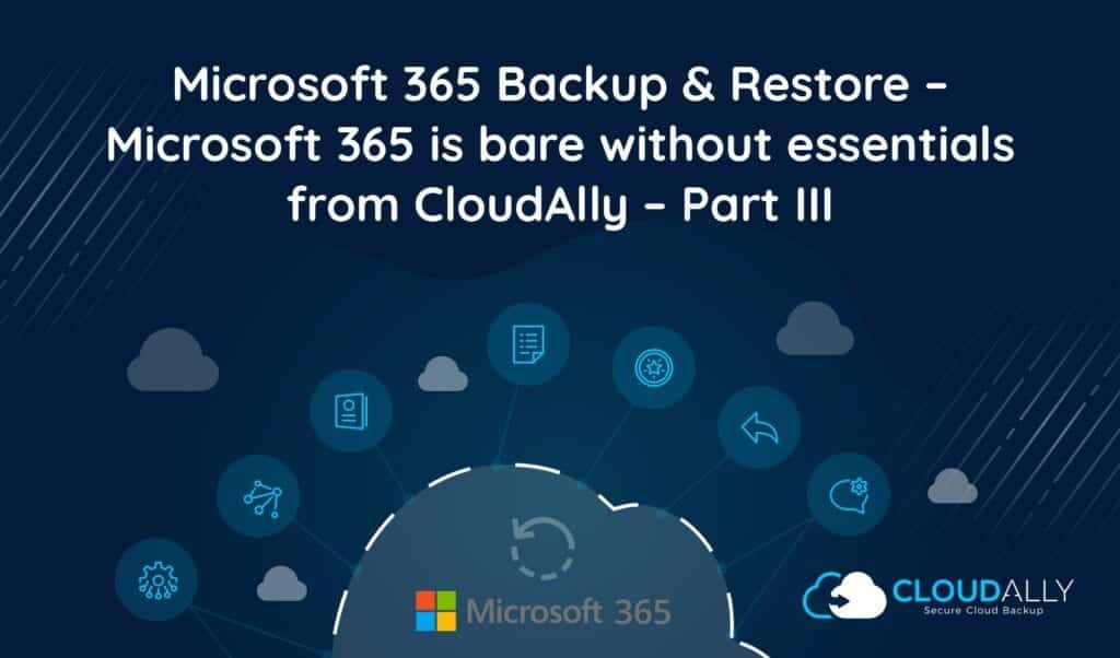 Office 365 backup and restore | CloudAlly