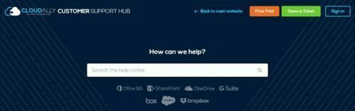 Get support for your backup solutions | CloudAlly