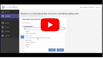 Box export deleted items | CloudAlly