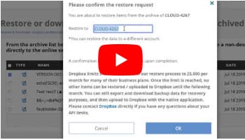 Dropbox Cross-User Restore | CloudAlly