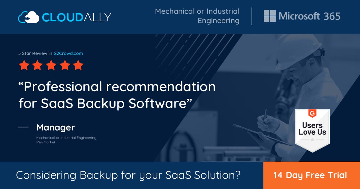 Microsoft 365 for Mechanical or Industrial Engineering | CloudAlly