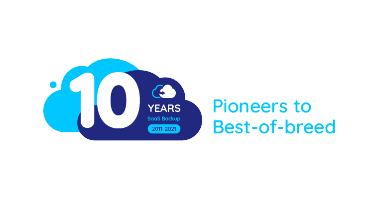 10 years SaaS Backup logo | CloudAlly