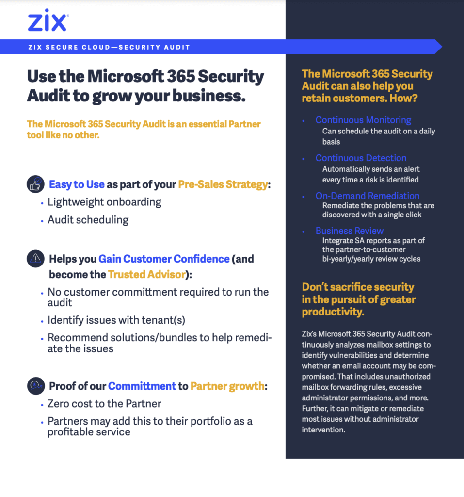 Use the Microsoft 365 Security Audit to grow your business | CloudAlly