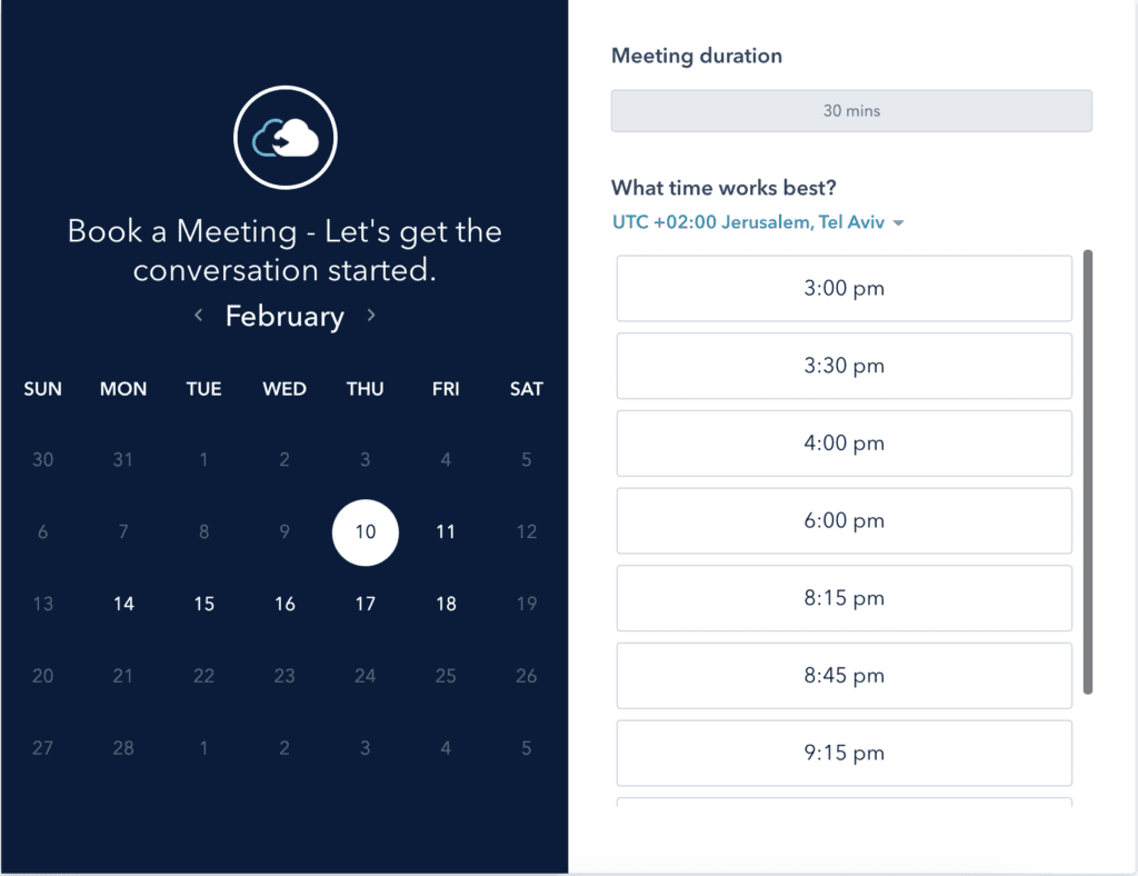 Book a Meeting with CloudAlly