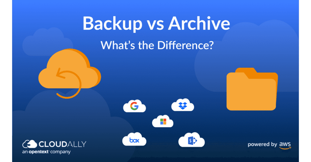 backup vs archive : what's the difference pros and cons backup and archival