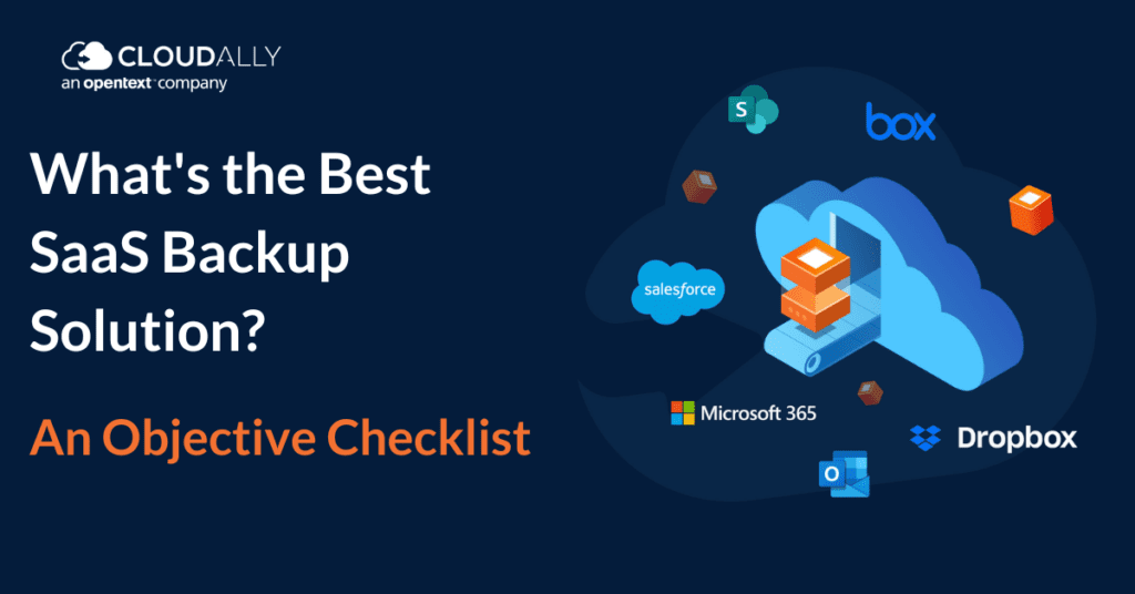 best saas backup solution checklist