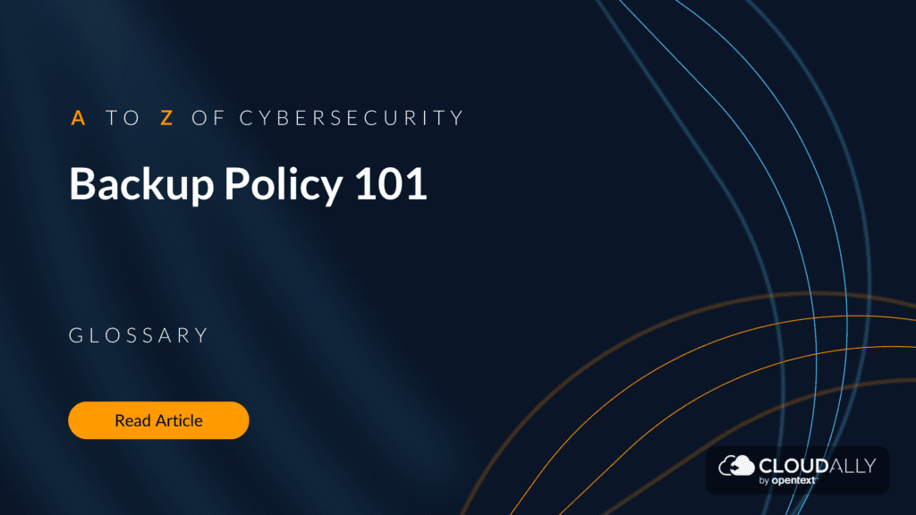 how to setup a backup policy