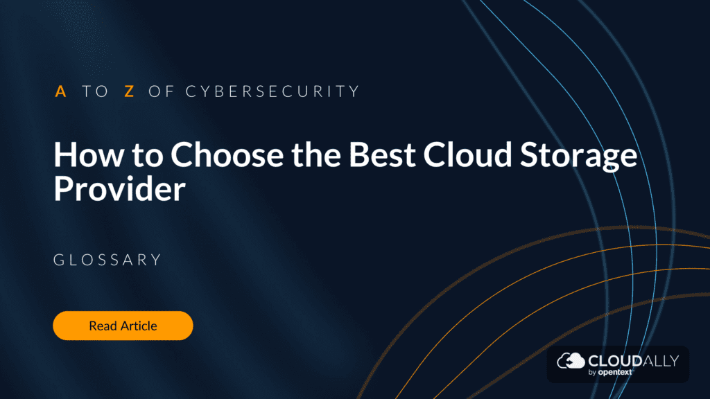 how to choose the best cloud storage provider
